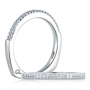 A.Jaffe 18k White Gold and Diamond Band